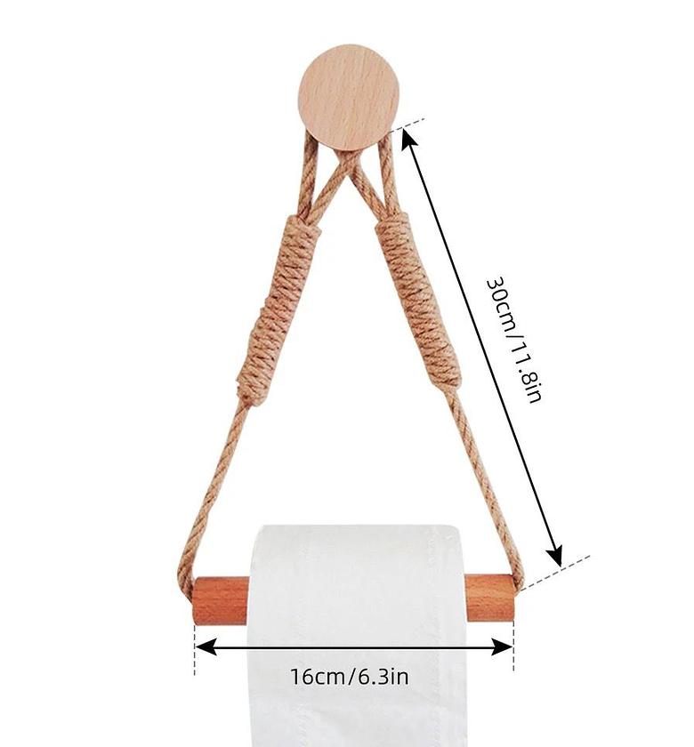 Hemp Rope with bamboo tissue Holder  image