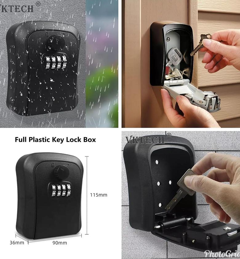 KEY SAFE. Weatherproof Wall-mounted Key Safe image