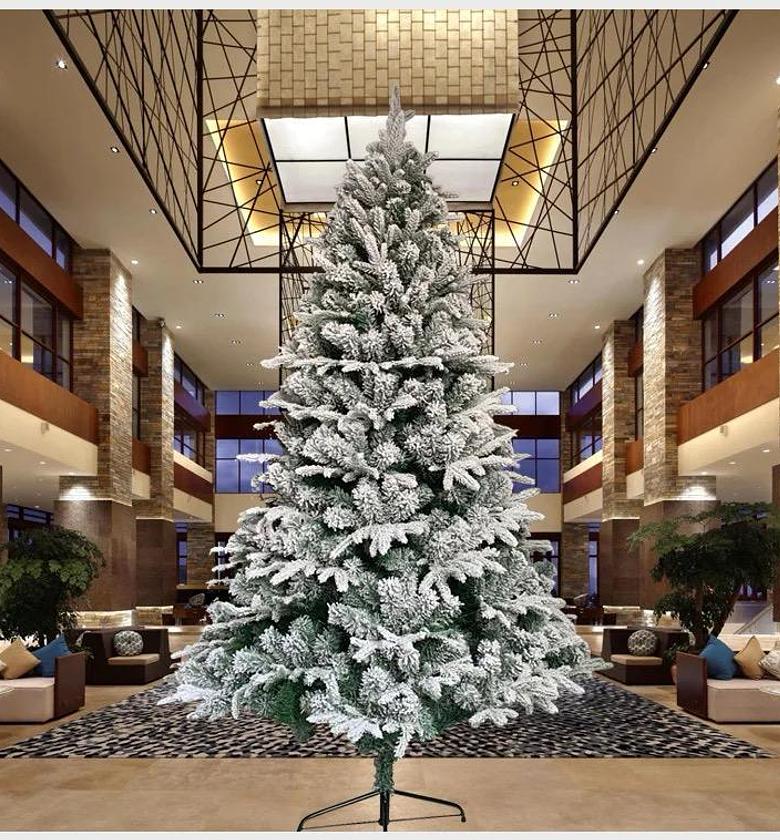 Snow Flocked Christmas Tree image