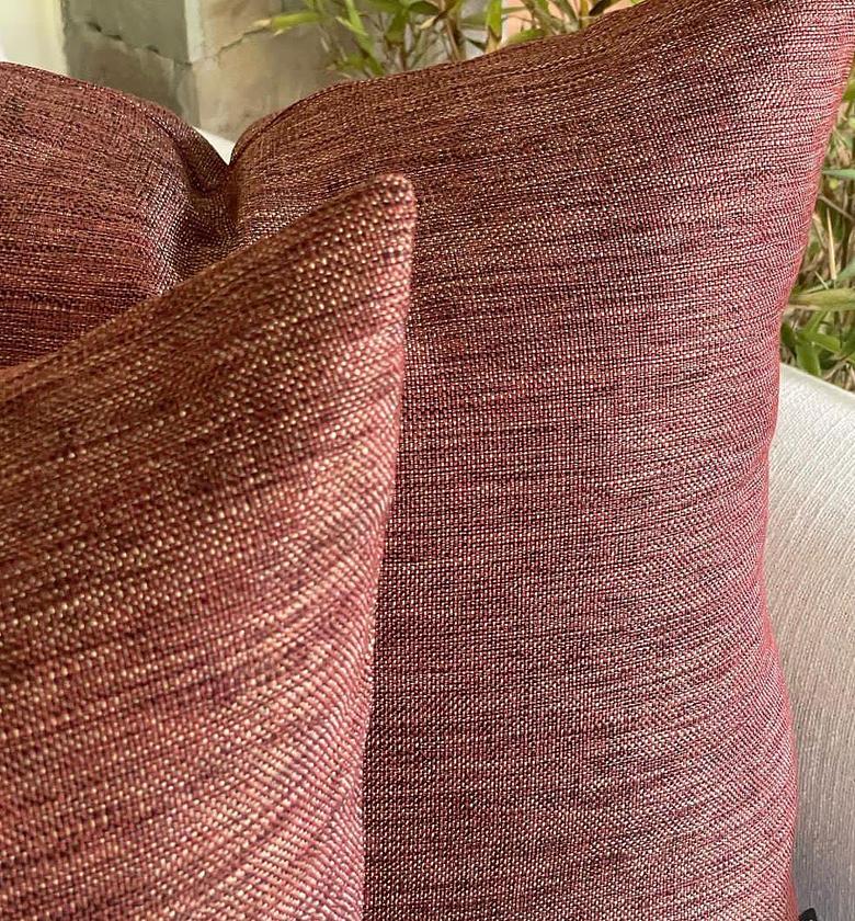 METALLIC BURGUNDY CUSHION image