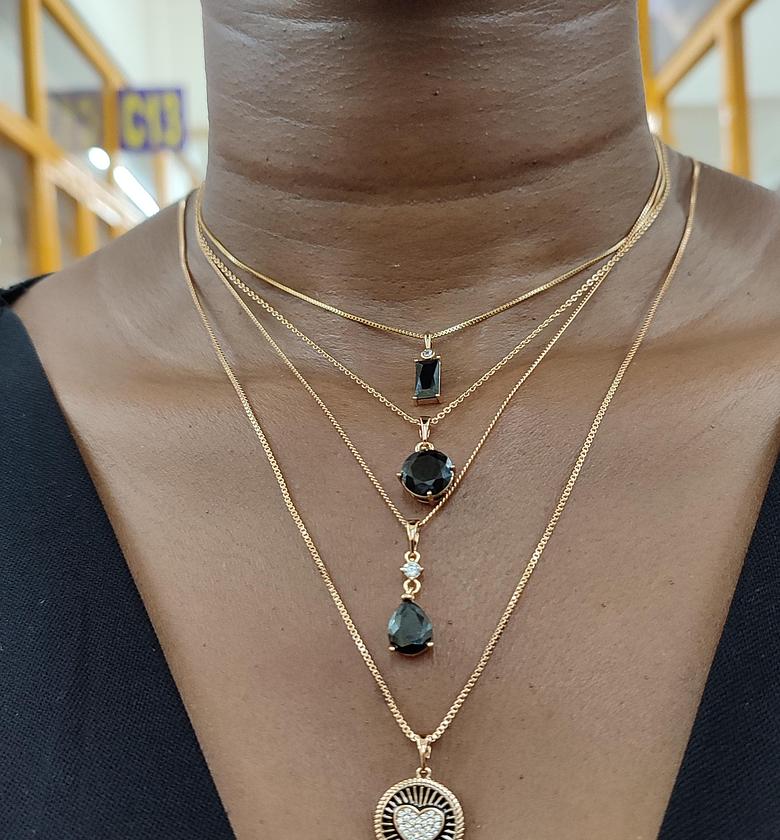 Black Pendant Necklaces  image
