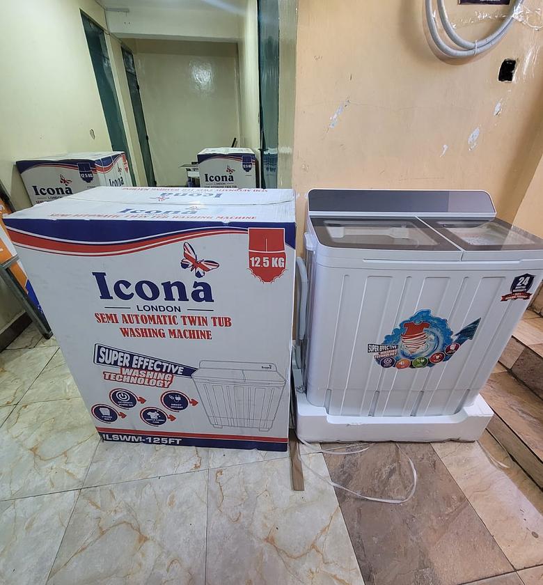 WASHING MACHINE. Icona 12.5kgs twin tub washing machine image