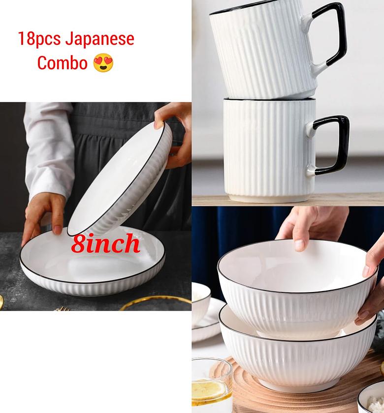 18pcs Japanese dinner set image