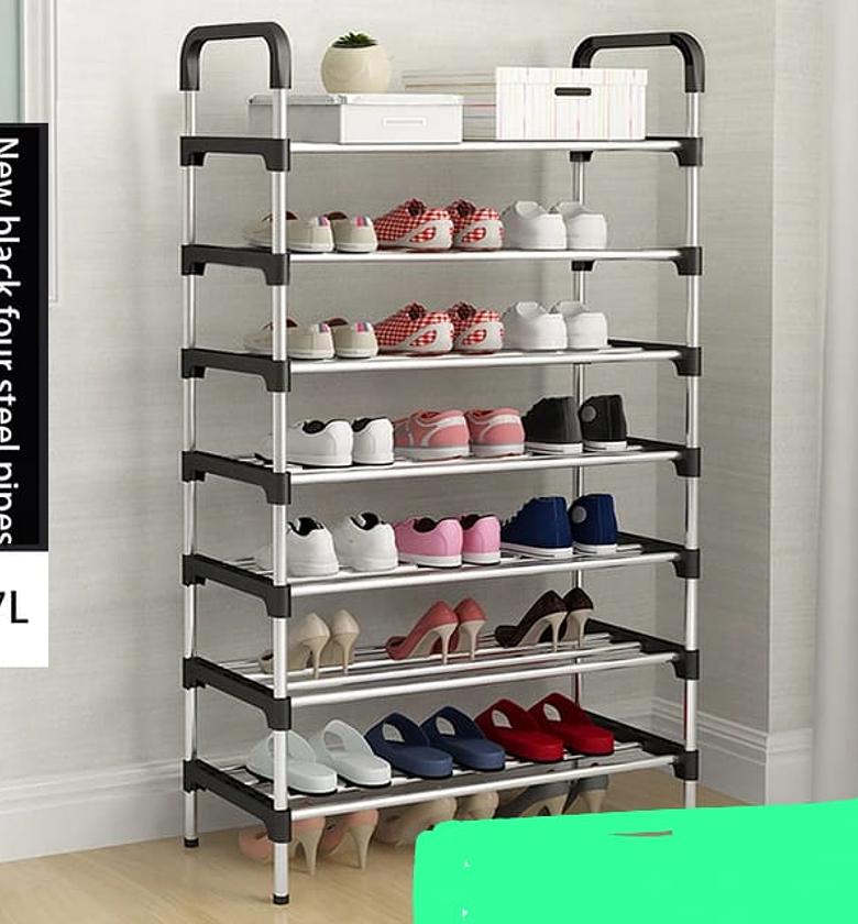 Multifunctional storage shoe rack image