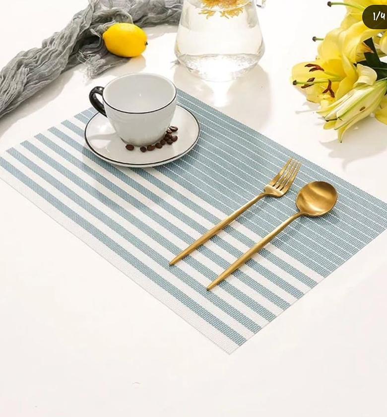 6pcs PVC table mats. image