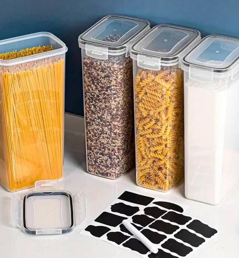 4pcs BPA-Free Airtight Food Storage Containers. image