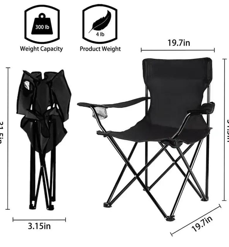 Portable Camping Beach Chair Foldable Seat Whether it is the beach, ball game, or barbeque, this Portable Folding Chair is the perfect seat image