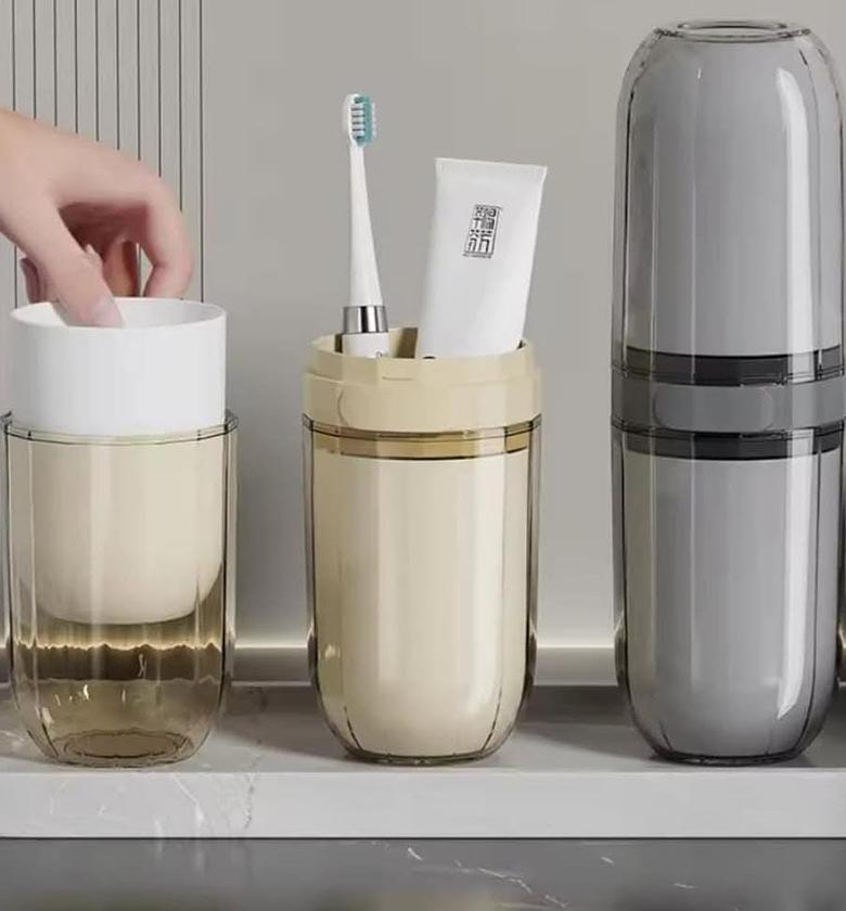 Bigger portable toothbrush/toothpaste holder. image