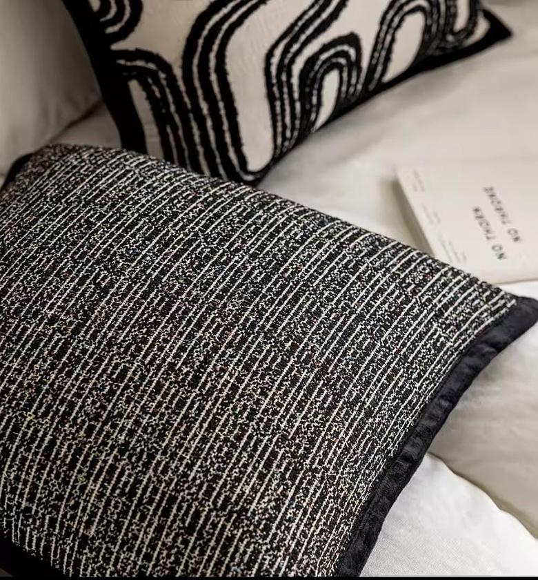 Retro style throw pillow covers. image