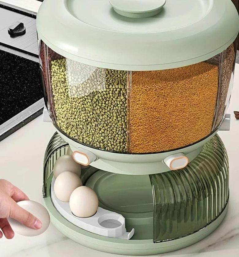 Multifunctional cereals and egg organizer image