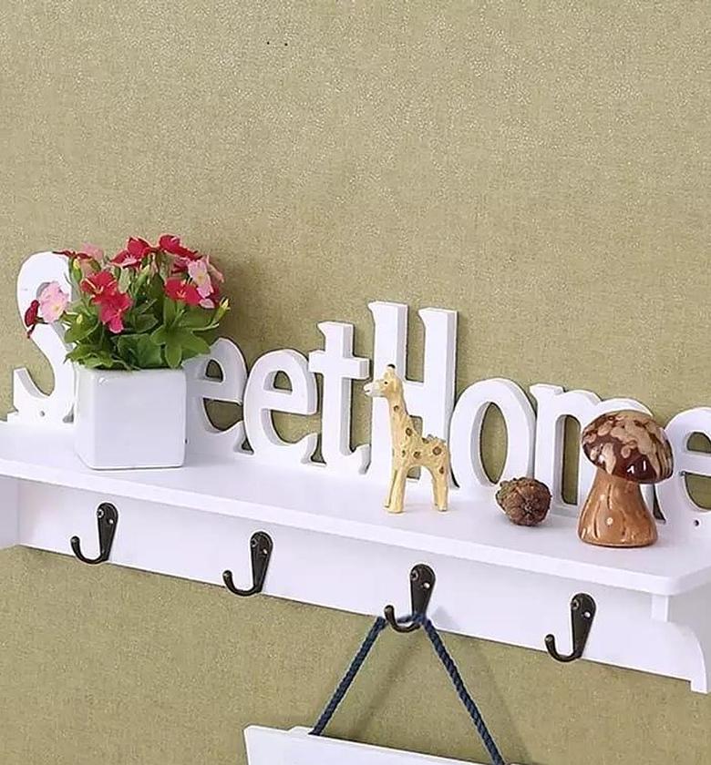 KEY HOLDER. Sweet Home Hook Key Holder Wall Decoration image