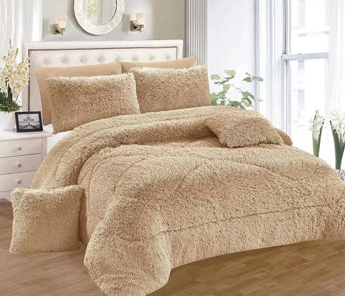 Fluffy Full Duvet Set-Blanket -cream image