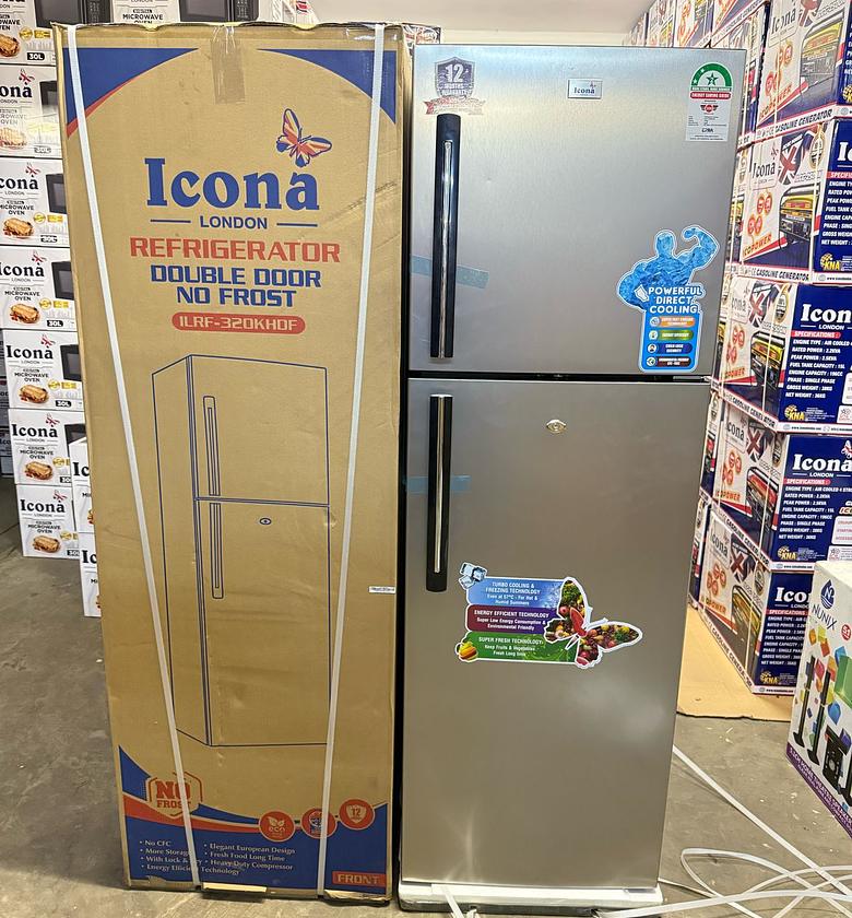 REFRIGERATOR. Icona 275 litres Nofrost double door refrigerator with handle image