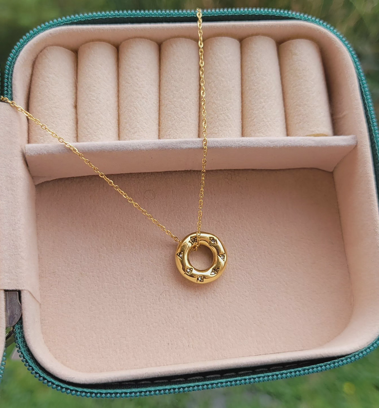 Round circle necklace  image