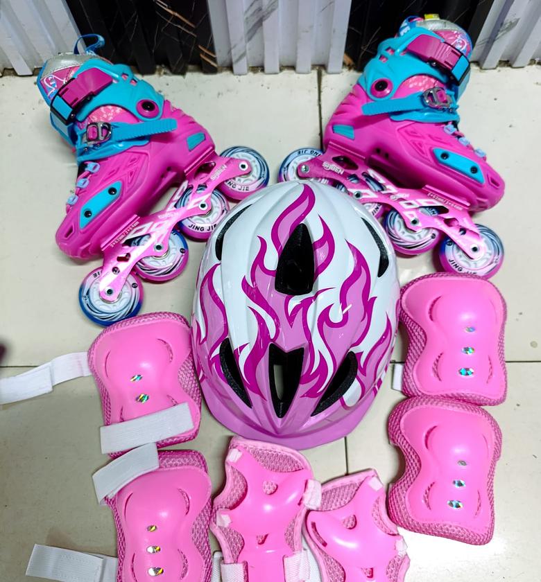 Complete Hard boots skates/Helmet/ Guards Kit Full Set Now Available image