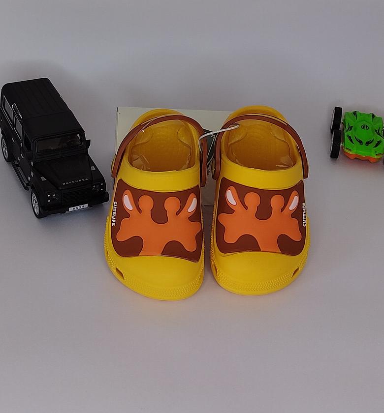 Yellow and Orange pattern Clogs image