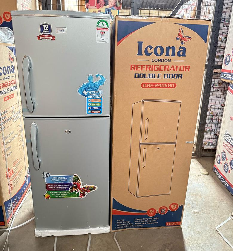 REFRIGERATOR. Icona 225 liters  double door refrigerator with handle image