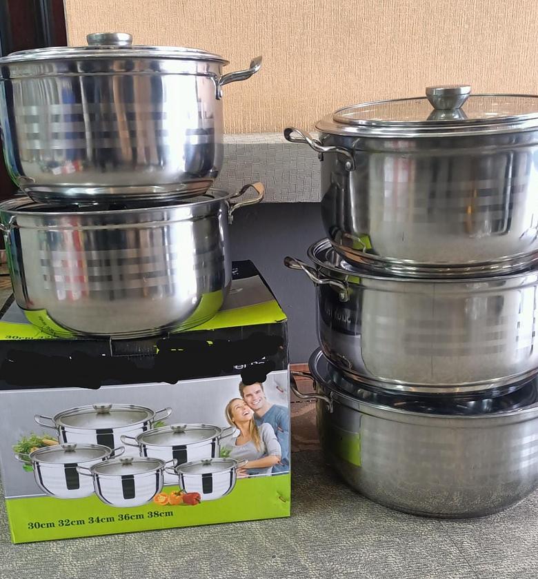 COOKWARE SET. 10pcs Germany stainless steel pot image