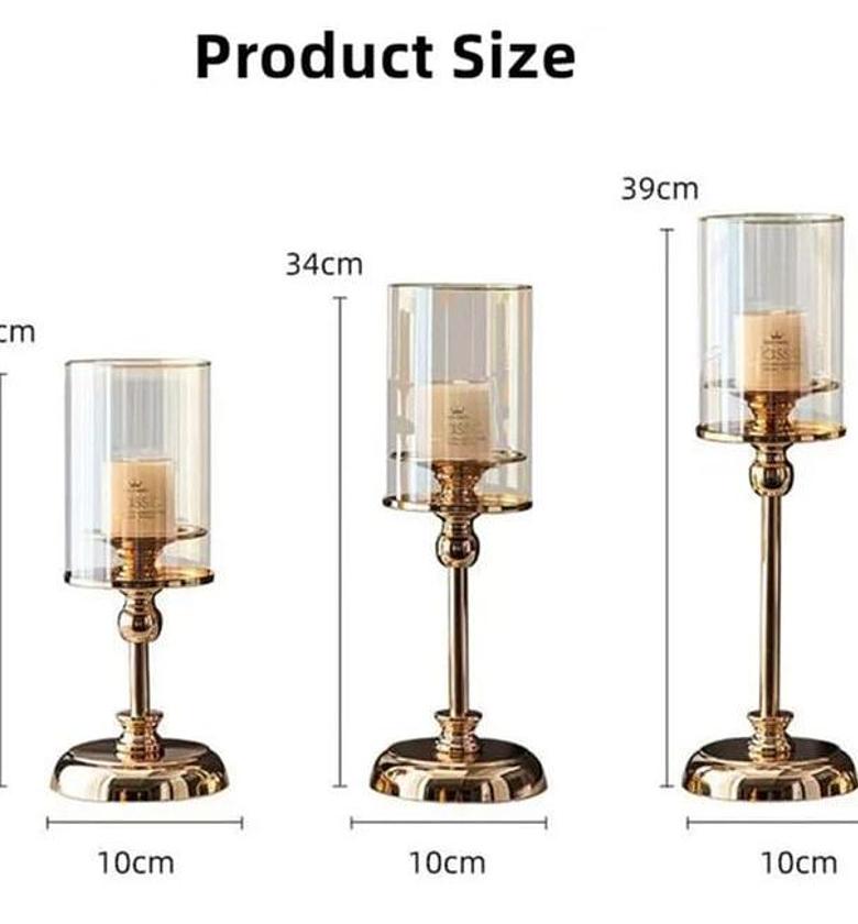 3pcs Set Candle Candlestick  image