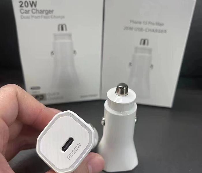 Apple 20W PD Car Fast Charger With USB C LIGHTNING CABLE For IPHONE 12 13 14 PRO MAX image