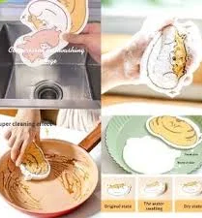 WASHING SPONGE. Compact dish washing sponge image