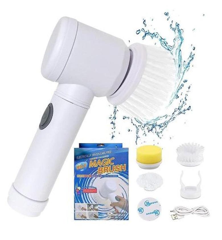 BRUSH. USB Rechargable magic brush with 3 option (brush, sponge & polisher) image