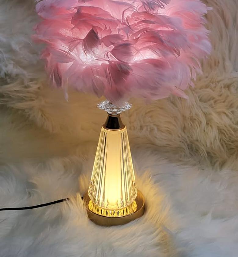 Crystal Feather Table Lamp image