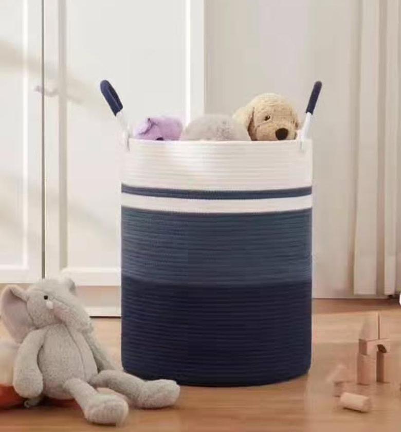 Quality cotton rope basket. image