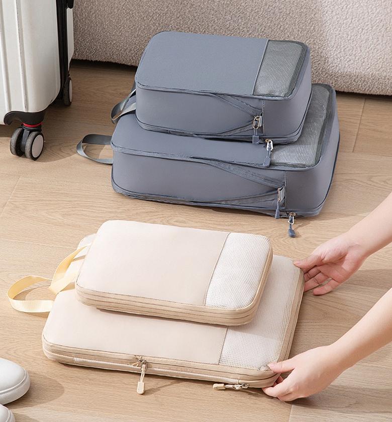 3pcs set compression travel bags ▫️Water proof ▫️Material: polyester ▫️  image