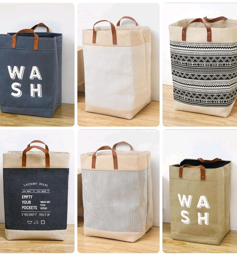 Canvas laundry baskets image