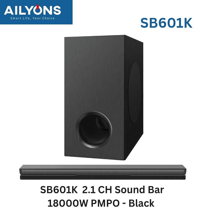 Ailyons Soundbar SB601K 2.1″ 18000W PMPO image