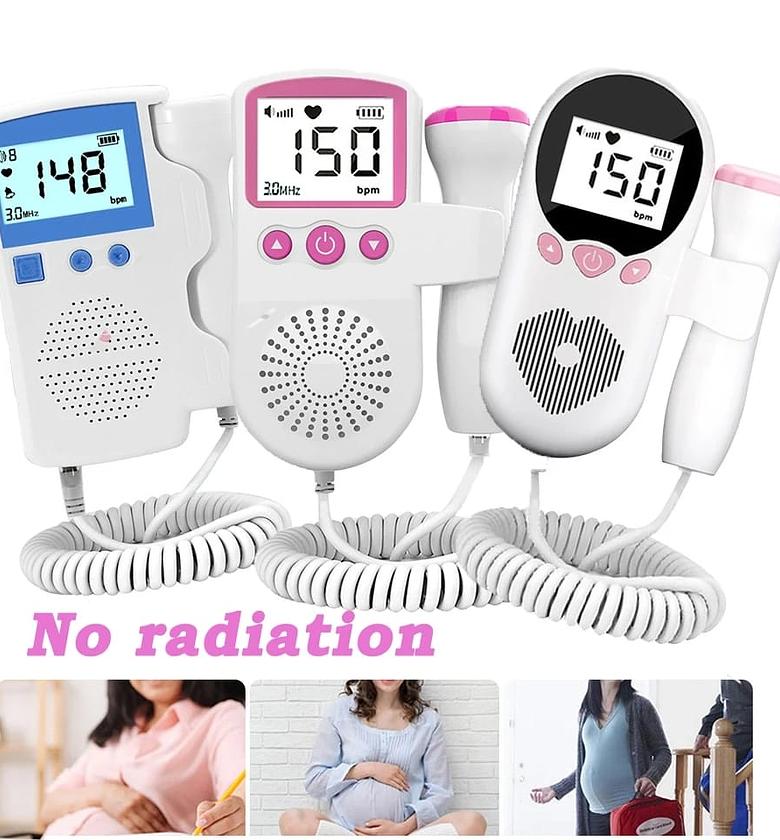 BABY HEART MONITOR. Doppler fetal portable pregnancy baby heart rate monitor image