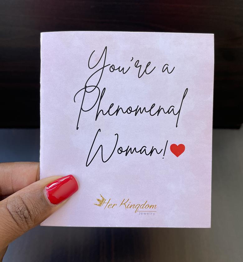 Phenomenal Woman Card image