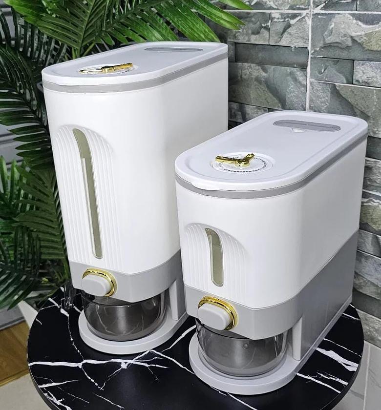 Large Rice Storage Containers. image