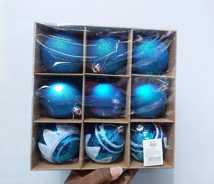 9pcs  decor balls set  7cm image