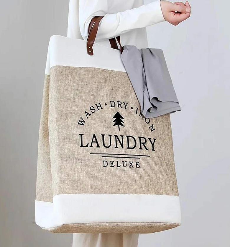 Large capacity foldable laundry deluxe basket  image