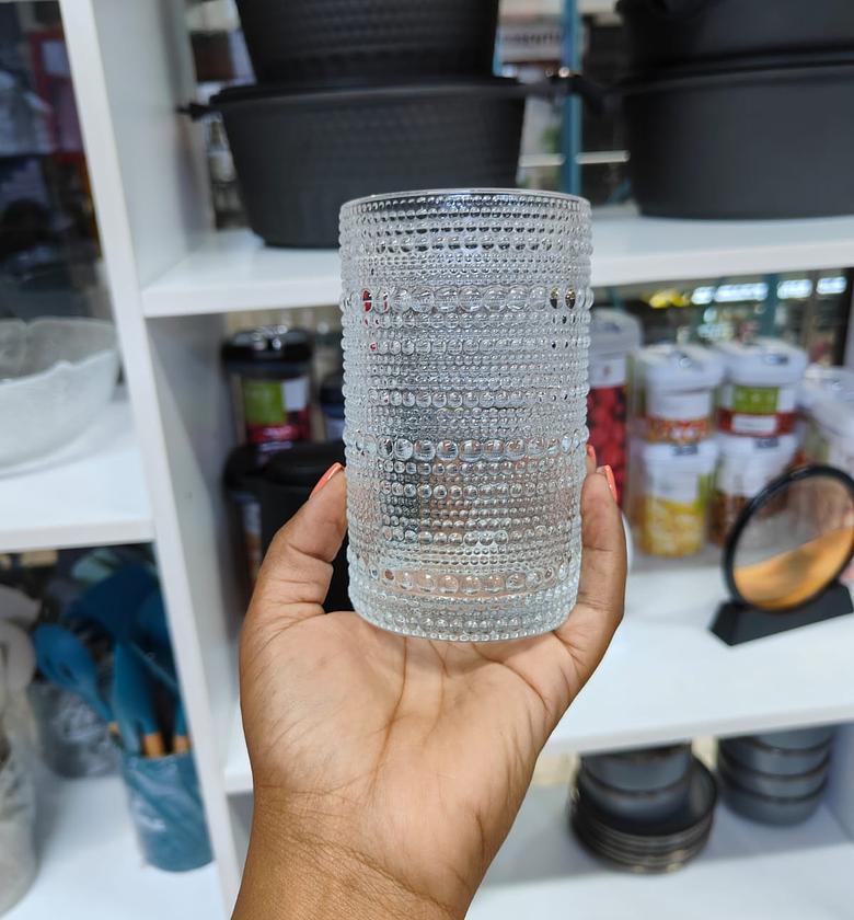 6pcs Set Embossed water glasses  image