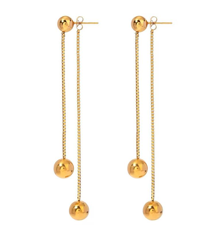  Tassel gold coated Hypoallergenic earrings  image