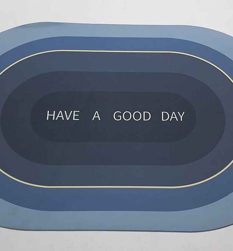 Antislip absorbent bathroom  mat marble 40cm*60cm image