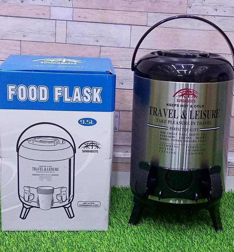 FOODFLASK Sundabest fOOD FLASK 9.5 l Hygienic stainless steel Concealed heating element (Tea/Coffee/Water/Food flask)- image