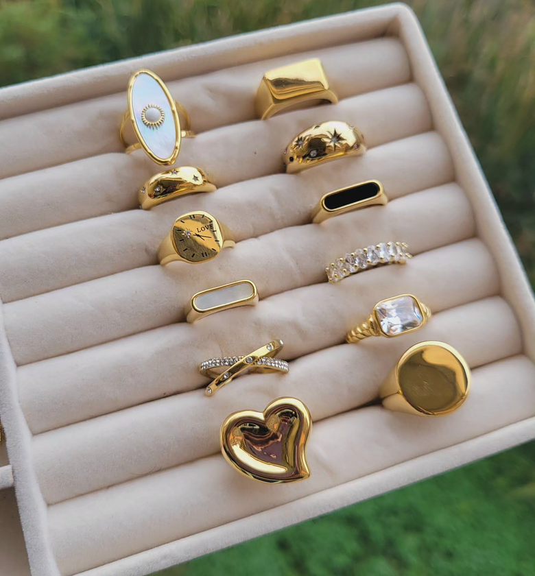 Loveheart chunky ring  image