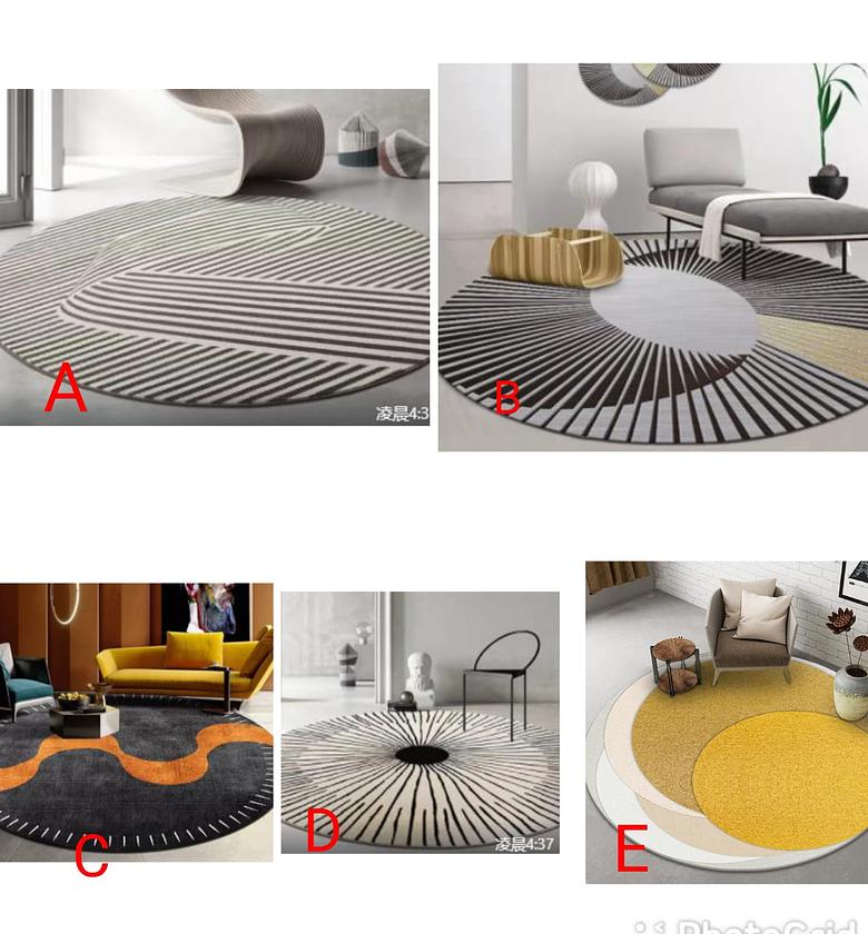 ROUND RUGS. Modern minimalist round rugs image