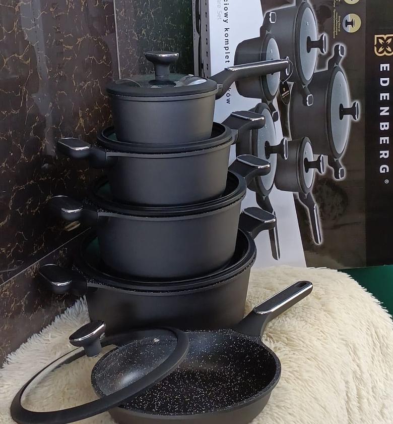 EDENBERG 12 pcs High quality luxury Scratch-Resistant cookware set sufuria with kitchen tools image