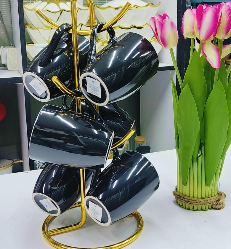 MUGS  A set of ceramic mugs image