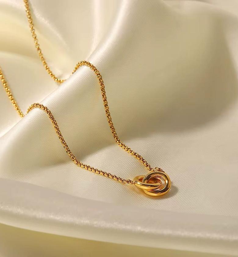 Hypoallergenic  Necklace 18k Gold coated  image