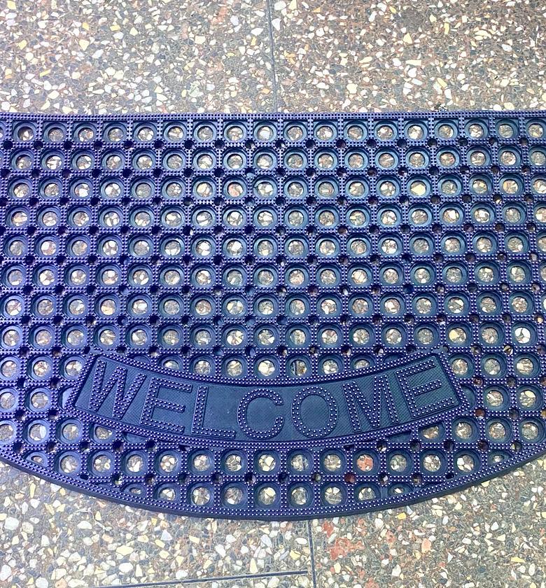 WELCOME MAT. Welcome rubber mat image