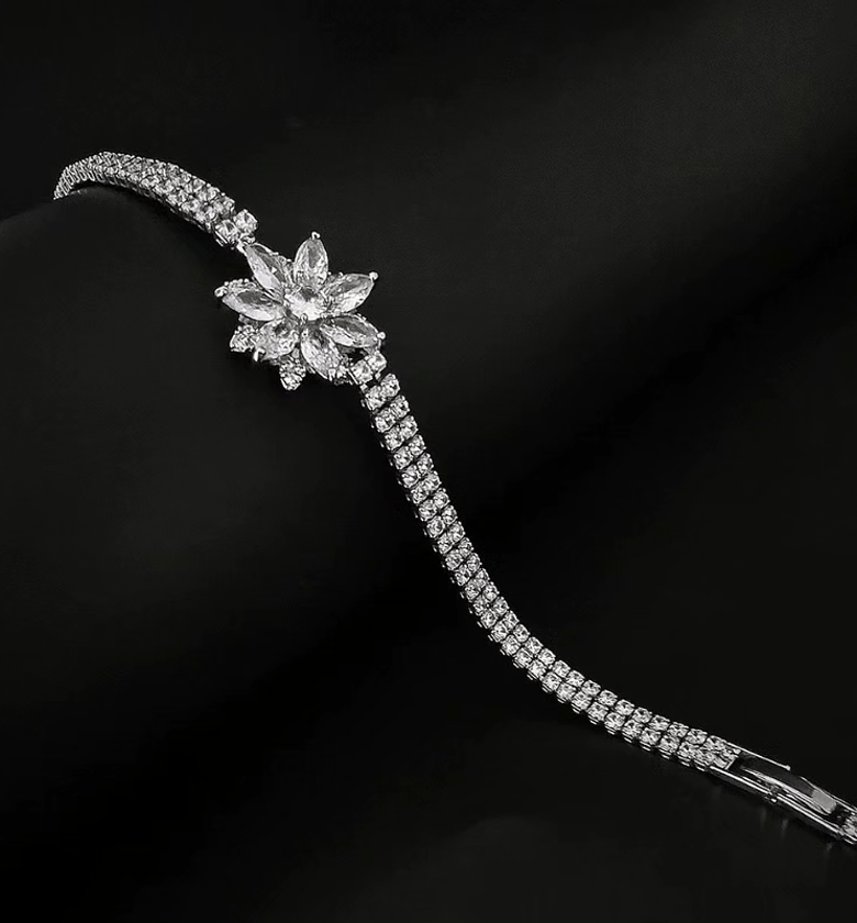 Cubic Zirconia Princess Bracelets image