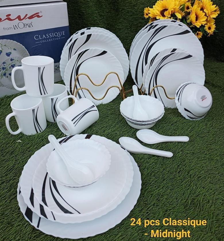 High Quality Ceramic Classic 24pcs Dinner Set image