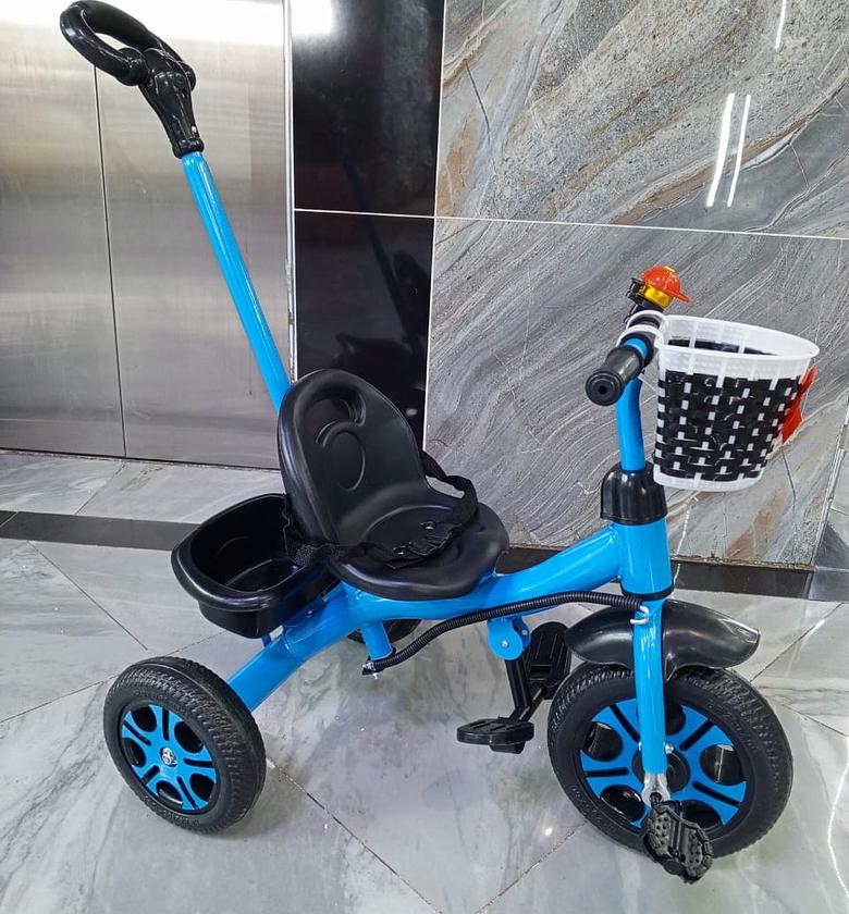 KIDS TRICYCLE. Tricycle with push handle For Kids' IDEAL Gift Colorful and Durable image