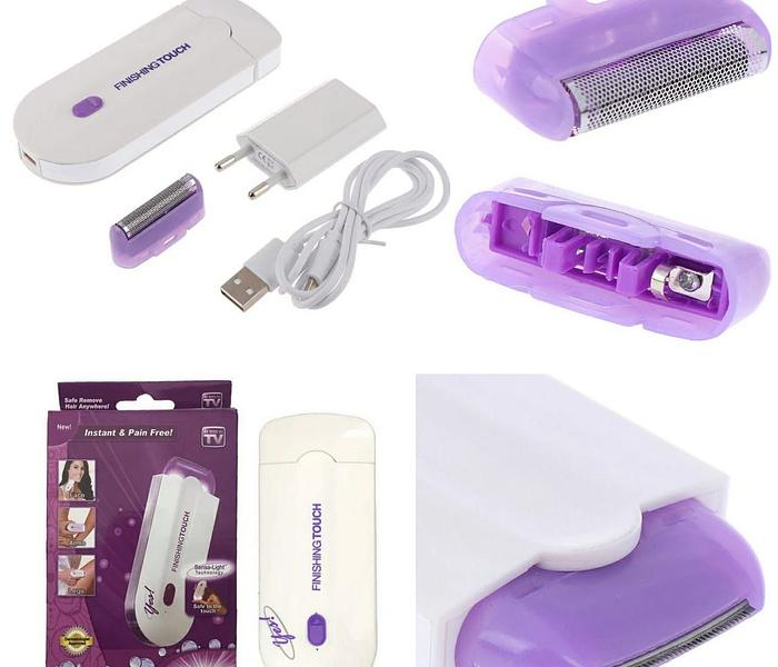 Electric face and body painless hair remover image